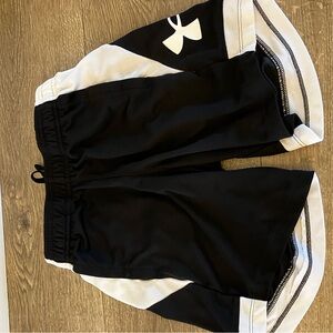 Under Armour Black and White Performance Shorts